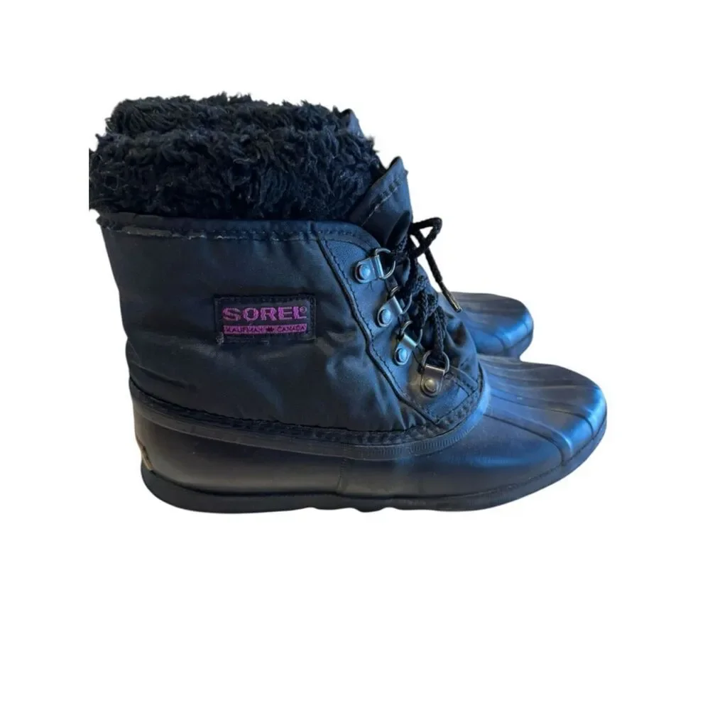 Sorel SNOW ANGEL Women's Boots STYLISH WINTER BOOT WITH SUEDE UPPER Cuff Sz 8